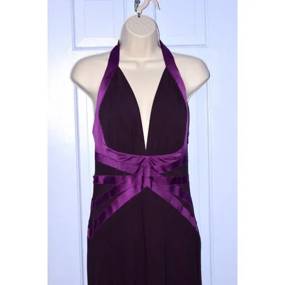 Nicole Miller Purple formal dress sz 4 - Picture 2 of 6
